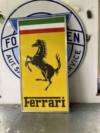  Originalt Ferrari skilt KBES 